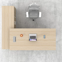 Nouveau bureau de direction en forme de L, moderne et luxueux, table de bureau en bois de haute technologie, écologique et durable pour PDG et dirigeant