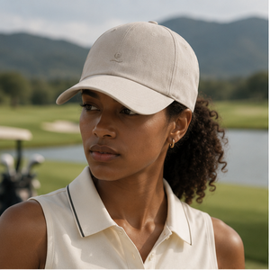 Gorra de golf y béisbol de lujo discreto y deportiva, de gasa, de secado rápido, ligera, con bordado tonal, ajustable, estilo minimalista, tipo Dad Hat - Product Image 2