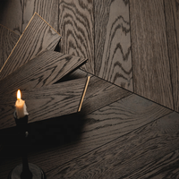 Plancher en bois d'ingénierie multicouche en chêne européen, motif en chevrons, parquet composite, planchers en bois