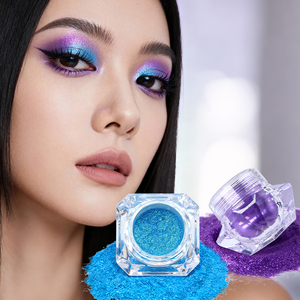 Gp निजी लोगो स्पार्कली होलोग्राफिक गैर विषैले पेशेवर 1g मेकअप ढीले वर्णक मिश्रण-रंग जोड़ी क्रोम धातु नेत्र छाया - Product Image 6