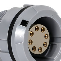 Connecteur circulaire Push-Pull série P BEXKOM, 8 broches, prise droite, laiton plaqué or, boîtier PC, qualité médicale, faible coût
