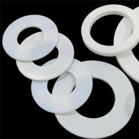 Junta de Sellado de PTFE Modificado Reforzado de Alto Rendimiento, Suministro de Fábrica, Junta Plana Redonda de Plástico PTFE