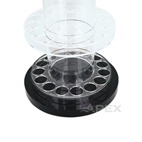 Présentoir acrylique de rotation d'APEX 360 degrés affichage de support de parfum de 4 rangées