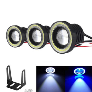 Luces antiniebla LED para coche, luces antiniebla LED con ojo de ángel, luces diurnas COB, luces diurnas modificadas con efecto ojo de pez - Product Image 2