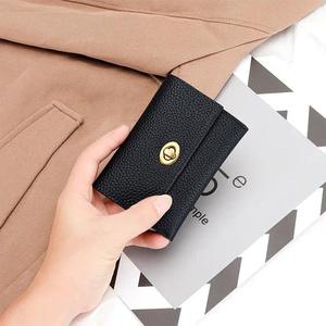 Porte-cartes AndoBag pour femmes, en cuir de vache véritable, petit portefeuille court pour femme, mode simple, porte-monnaie entièrement en cuir 2060 - Product Image 3