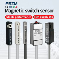 Sensor Proximitas Magnetik FSZM ZM-20R Saklar Satu Kutub Sistem Dua Kawat AC/DC 24-220V Deteksi Posisi Silinder