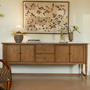 Minimalist Solid Ash/Pine/Red Oak TV Cabinet Handmade Eco-Friendly Storage & Dining <b>Sideboard</b> for Living Room - Product Image 5