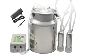 เครื่องรีดนมวัว10L ถังเก็บน้ำนมแบบอัตโนมัติ<span class=keywords><strong>สาย</strong></span>ชาร์จถังเก็บนมทำจากสเตนเลสสตีลแบบพกพาความจุขนาดใหญ่ - Product Image 2