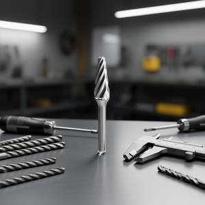 Fraise rotative conique à tête sphérique Ttake AB8700, diamètre 6 mm, longueur 18 mm, coupe Z3 pour un meulage de précision - Product Image 3