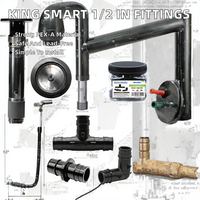 Kit de raccords KING SMART 1/2 PPSU, couplage, té, coudes, installation facile, sans plomb (USA Canada, livraison gratuite)