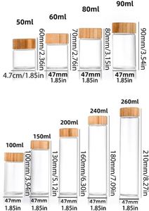 24 Pcs Clear Glass Empty <b>Square</b> <b>Spice</b> Bottle <b>Jars</b> With Bamboo Wooden Lids 4 Oz 120Ml - Product Image 4