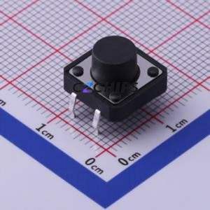 TS-1094-A8B3-D1 Tactile Switch Through hole Component (THT)-4P,12x12mm Switch Single Pole Single Throw Round Button 2.5N 12mm - Product Image 1