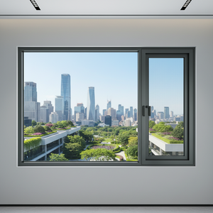 DERCHI Double-Glass Impact-Resistant Aluminum Large <strong>Panel</strong> Swing Casement <strong>Window</strong> Custom <strong>windows</strong> for Bedroom - Product Image 1