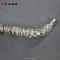 Tuyau d'échappement de bouclier thermique pour BMW 550i F10 N63 304 tuyau d'échappement en acier inoxydable