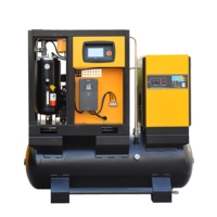 Compresor de Aire Portátil Sin Aceite YUEQUN, Bomba de Tornillo Refrigerada por Aire, 22kW 16bar PLC 220V/380V/415V, Motor con Garantía de 3 Años, Rodamiento para Minería