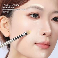 Lot de 5 pinceaux de maquillage de luxe pour fard à paupières, fond de teint, rouge à lèvres, blush, correcteur et poudre libre – Application facile et colorée
