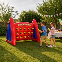 Mur de frappe commercial - Jeux gonflables standard pour la location événementielle, jeux sportifs gonflables, jeux de carnaval avec défis