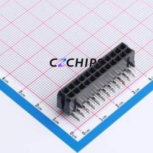 WAFER-MX3.0-24PWZ Wire-to-Board Pin Header Bent Lead Through Hole,P=3mm Connector 2x12P 3mm Right Angle Insert Micro-Fit MX 3.0 - Product Image 1