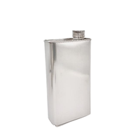 Bidon rectangulaire en acier inoxydable 304 pour savon liquide et gel douche |   Soins personnels personnalisés avec surface brillante antirouille