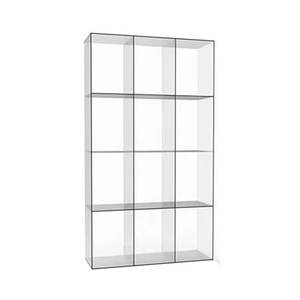Vitrine autoportante en acrylique transparent personnalisable, étagère commerciale pour la décoration, présentoir pour chaussures, sacs, figurines d'<span class=keywords><strong>action</strong></span> - Product Image 4