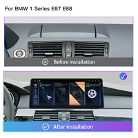 Autoradio ultra étroit 12.3 "Snapdragon 665 pour BMW Série 1 E81 E82 E87 E88 Wireless CarPlay Android Auto Multimedia GPS