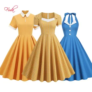 FUDA AB13 Wholesale Summer Women Dresses 2023 Multicolor Maxi Abstract Sundresses Women