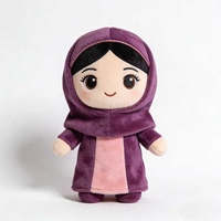 Peluche personnalisée de fille du Moyen-Orient, mascotte personnalisée, peluche douce, poupée de personnage humain