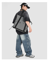 Sac à dos de voyage 2 en 1 en nylon imperméable personnalisé avec fermeture à cordon et compartiment pour ordinateur portable pour la randonnée et les trajets quotidiens