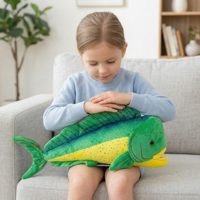Peluche réaliste de poisson d'océan, jouet câlin pour animaux de compagnie