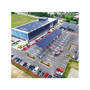 Prefab Ngoài Trời Năng Lượng Mặt Trời Bãi Đậu Xe Nhôm Xe Nhà Để Xe Hiện Đại Nhà Để Xe Miễn Phí Thường Vụ Designs For Sale - Product Image 6