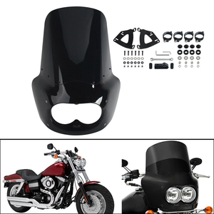 Kit de soporte de parabrisas y carenado de faro delantero para Harley Davidson Dyna <span class=keywords><strong>Fat</strong></span> <span class=keywords><strong>Bob</strong></span> FXDF 2008-2017 - Product Image 6