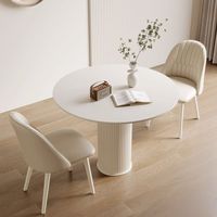 Ensemble de table à manger moderne Dishi 4-6 places Ronde et carrée en marbre pour la maison et le restaurant Meubles de salon