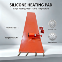 Couverture chauffante en silicone imperméable pour fût avec régulateur de température pour la protection contre le gel et le chauffage des fûts d'huile industriels