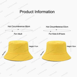 Wholesale 100% Cotton Double-Side-Wear <strong>Print</strong> Beach Fisherman Hats Solid Color <strong>Custom</strong> Embroidery Logo Reversible <strong>Bucket</strong> Hats - Product Image 2