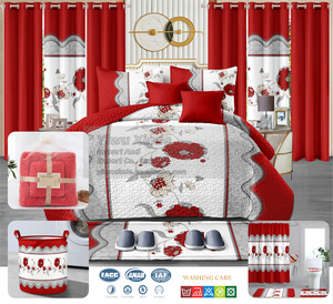 Luxury <strong>Bedding</strong> <strong>Set</strong> Collections Yellow Bedspread Blanket <strong>Set</strong> 24 Pieces king Size Bedroom <strong>Bedding</strong> Sheet with <strong>Match</strong> <strong>Curtains</strong> 24 Pcs - Product Image 4