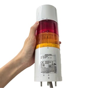 Luces indicadoras LED PATLITE Serie LR7, Carcasa Blanca, IP65, 90dB, Zumbador Integrado, Diseño de Bloqueo Rotatorio, Plegable, IP65 - Product Image 3