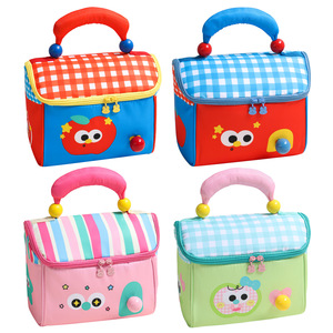 Lonchera Oxford con Aislamiento y Cierre de Cremallera con Diseño de Cabaña de Cuento de Hadas de Apple Small House para Estudiantes, Bolsa de Comida Portátil para Cosméticos - Product Image 5