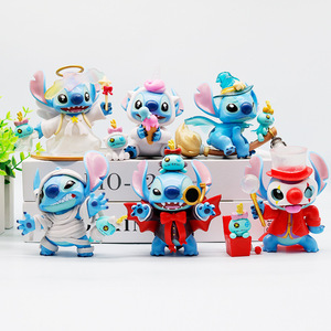 Alta calidad PVC Anime 10cm modelo caja ciega Weird Diary 2,0 colección <span class=keywords><strong>Lilo</strong></span> y Stitch figuras de acción de juguete para chico regalo de Navidad - Product Image 3