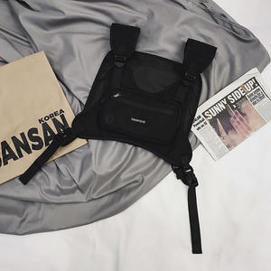 Sac de poitrine tactique Toughslus, taille unique, noir, polyester, coutures soudées, pour les loisirs, les voyages, style couple - Product Image 5