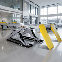 Máquina de Alineación de Ruedas 3D Ultrafina de 4 Toneladas, Elevador de Tijera para Autos Grandes, Combo con Actualización Gratuita de Base de Datos para Talleres de Reparación de Automóviles