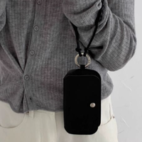 Étui à lunettes en cuir PU YY, pochette souple pour lunettes de soleil, étui portable pour lunettes avec dragonne