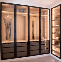Armoire coulissante moderne sur mesure en bois massif, finition laquée brillante, taille ajustable, pour chambre d'hôtel, meuble de dressing
