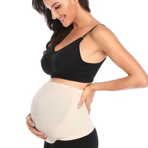 婴儿怀孕带-怀孕用腹部带-可调尺寸产妇带腹部支撑带拉伸带