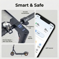Trottinette électrique personnalisée, 10,4 Ah, pneus pleins légers de 8,5 pouces, double suspension, pliable pour adulte, OEM disponible