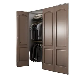 Perangkat keras pintu Bard geser lipat dua kualitas tinggi untuk pintu lemari lemari pakaian