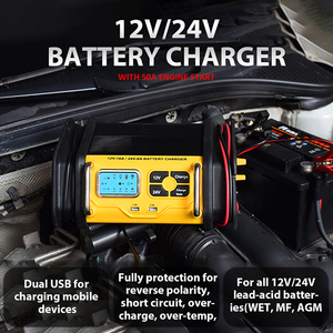 New AGM/GEL Automotive Car <strong>Battery</strong> <strong>Charger</strong>,Intelligent <strong>Pulse</strong> Repair <strong>Battery</strong> <strong>Charger</strong> 12V 24V 16A Fast <strong>Charger</strong>