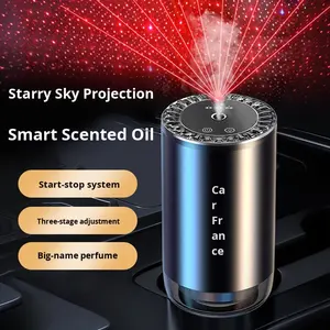Diffuseur Intelligent d'Arômes <span class=keywords><strong>de</strong></span> <span class=keywords><strong>Voiture</strong></span> en Métal avec Éclairage Ambiant pour Éliminer les Odeurs et Démarrer/Arrêter la Diffusion <span class=keywords><strong>de</strong></span> Parfum - Product Image 5