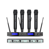 Sistema de Micrófono Inalámbrico Digital SLXD42Q de 4 Canales, 4 Micrófonos de Mano BETA58A/KSM8, Micrófono de Cintura