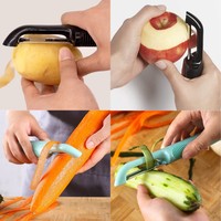 Keukenfruit Aardappelschillers Zacht Grip Ergonomisch Handvat Wortelappelschiller Ultrascherpe Roestvrijstalen Messen Dunschiller