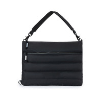 Personnalisé 15.6 pouces mode pochette pour ordinateur portable rembourré gonflé léger étui de protection sac pour ordinateur portable fermeture éclair bandoulière sacs à bandoulière